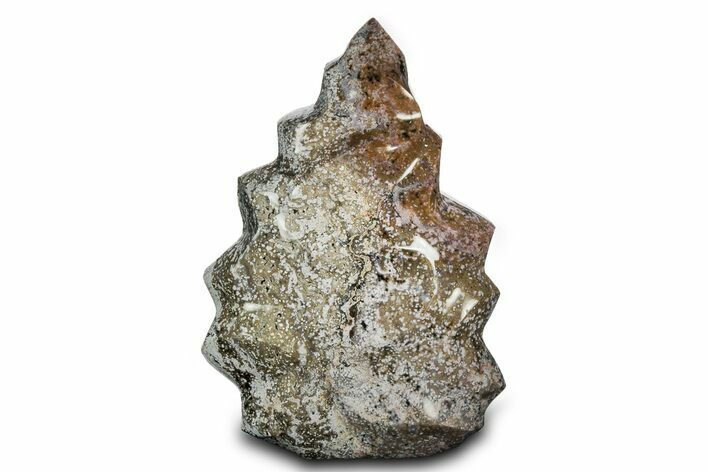 Unique, Polished Ocean Jasper Flame - Madagascar #341588